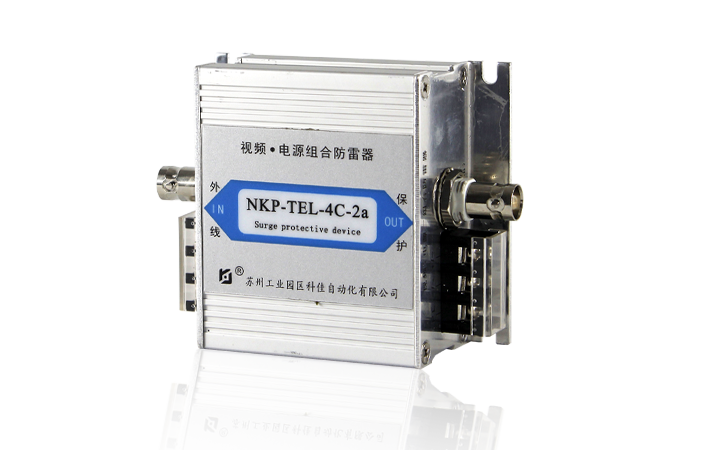 NKP-TEL-4C-2a Video-Power Dual Surge Protection Device 