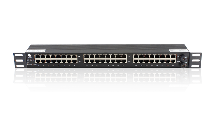 NKP-TEL-5U Rack-mounted 100Mbps Network Signal Surge Protector