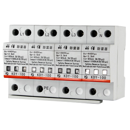 AC SPD – 100kA per phase surge protection devices KDY-100-4P z